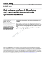 Multi-omics analysis of genetic drivers linking aortic stenosis and left ventricular diastolic dysfunction in heart failure