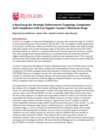 A Road map for Strategic Enforcement Targeting: Complaints and Compliance with Los Angeles County’s Minimum Wage