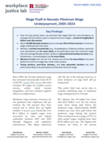 Wage Theft in Nevada: Minimum Wage Underpayment, 2005-2024