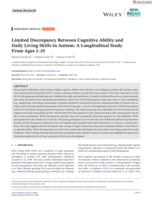 Limited Discrepancy Between Cognitive Ability and Daily Living Skills in Autism: A Longitudinal Study From Ages 2-25