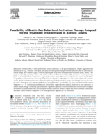 Feasibility of BeatIt-Aut: Behavioral Activation Therapy Adapted for the Treatment of Depression in Autistic Adults