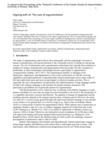 Arguing with AI: The uses of argumentation